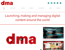 Tablet Screenshot of dma-media.com